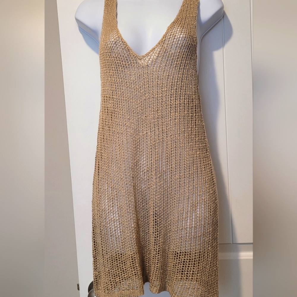 Women's Tan Swim Cover-Up